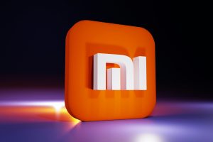 Logo Xiaomi Mi en vue 3D