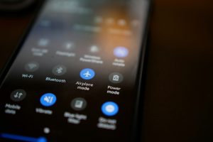 Smartphone en mode avion